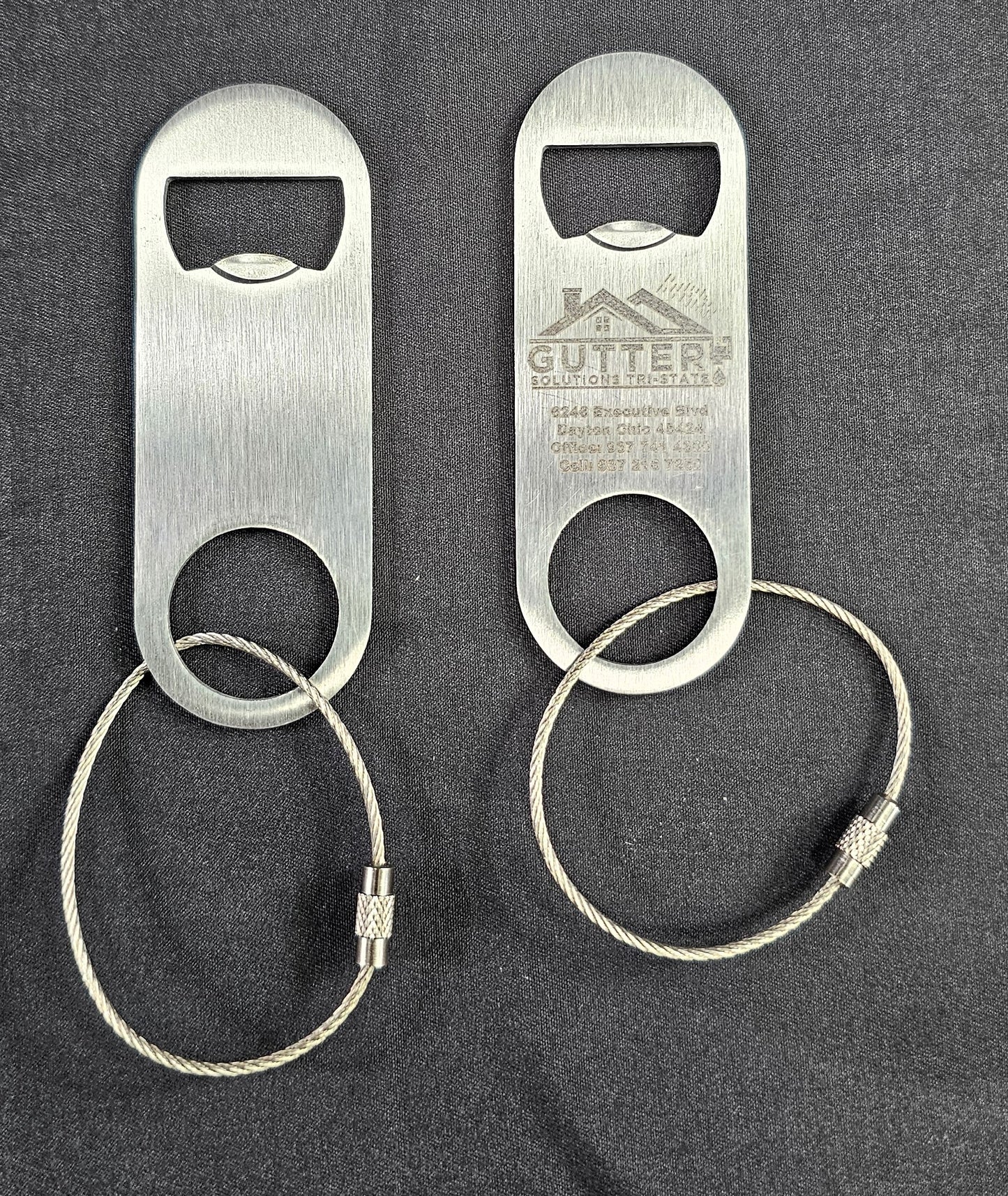 SST Bottle Opener with Keychain (customer supplied logo)