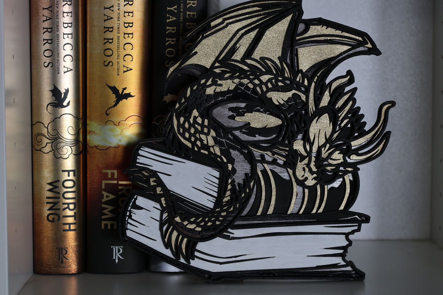 Book dragon wall art