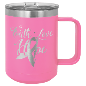 15oz Insulated coffee mugs (customer supplied logo) - Slandis Creations LLC
