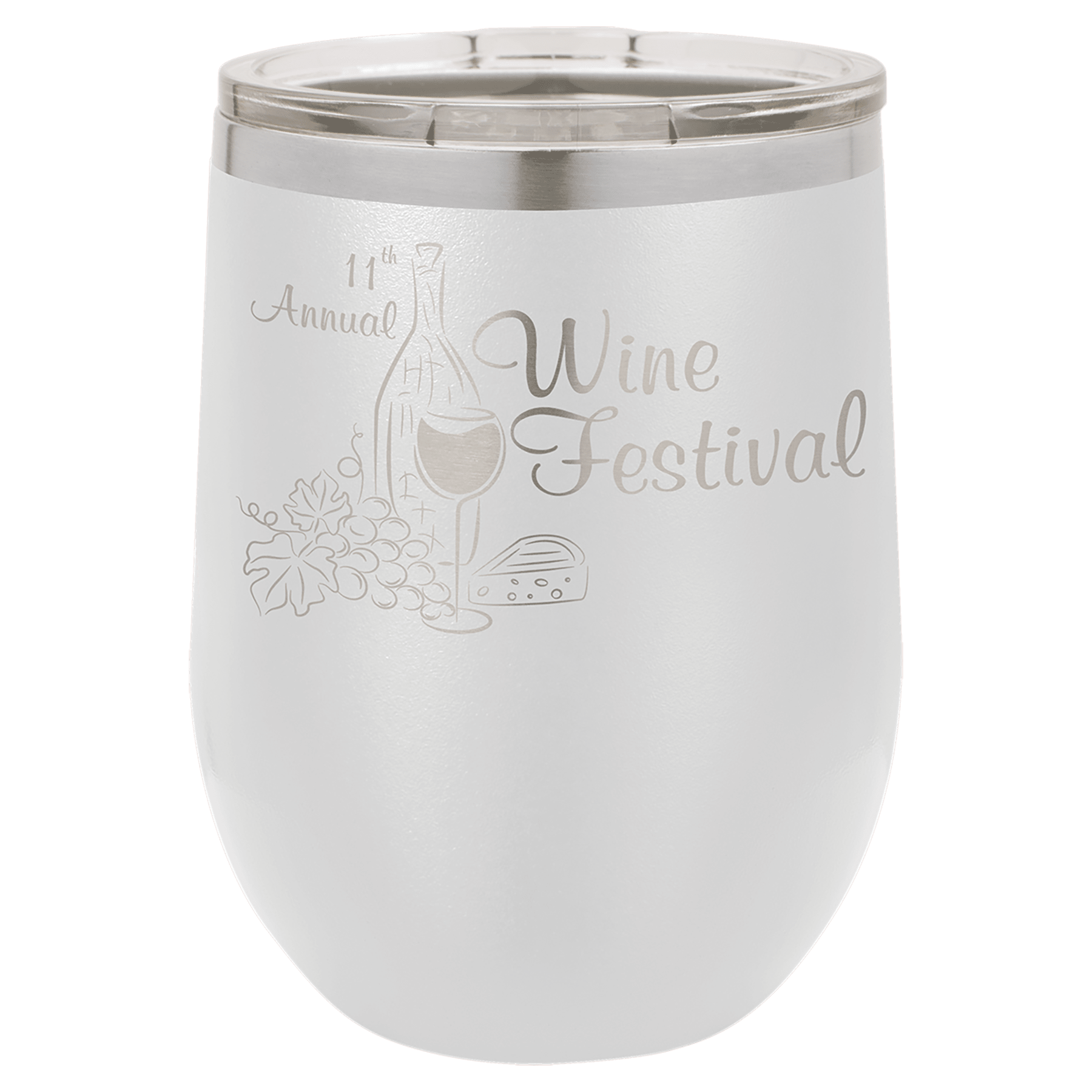 12oz insulated wine glass - Slandis Creations LLC