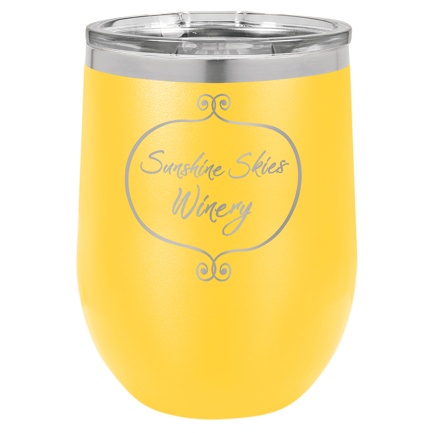 12oz insulated wine glass - Slandis Creations LLC