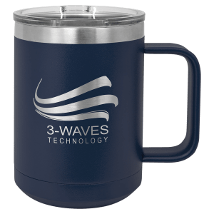 15oz Insulated coffee mugs (customer supplied logo) - Slandis Creations LLC