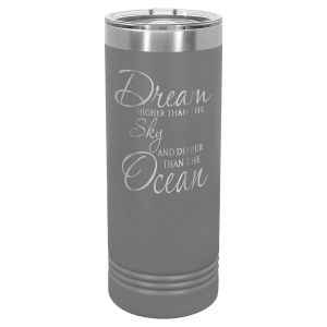 22oz Skinny Tumbler (customer supplied logo) - Slandis Creations LLC