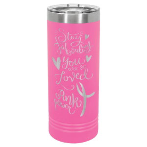 22oz Skinny Tumbler (customer supplied logo) - Slandis Creations LLC