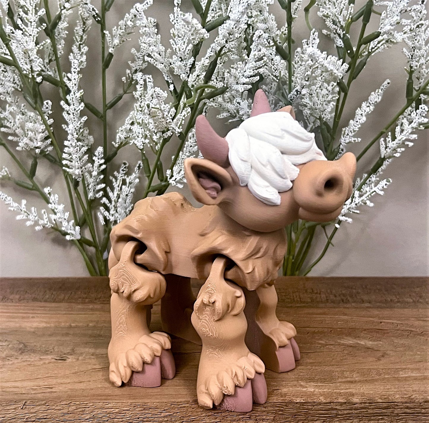 Articulated  Highland cow - Slandis Creations LLC