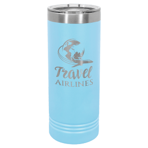 22oz Skinny Tumbler (customer supplied logo) - Slandis Creations LLC