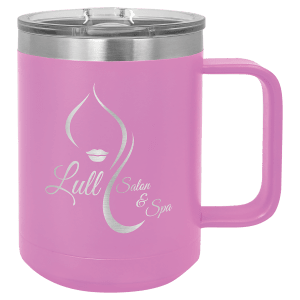 15oz Insulated coffee mugs (customer supplied logo) - Slandis Creations LLC