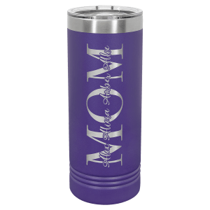 22oz Skinny Tumbler (customer supplied logo) - Slandis Creations LLC
