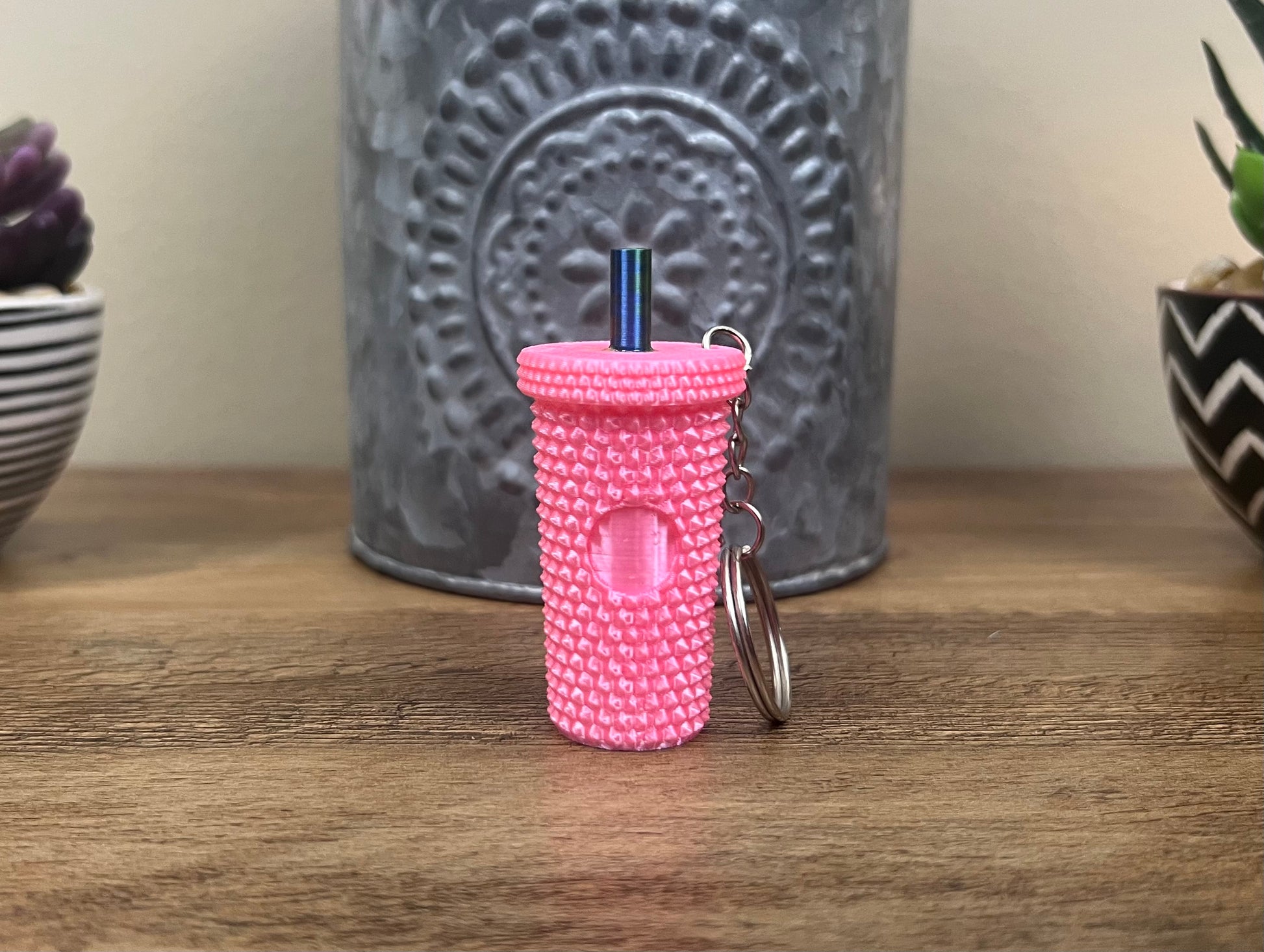 Studded Tumbler Keychains - Slandis Creations LLC