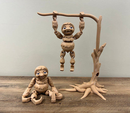 Articulated Sloth - Slandis Creations LLC