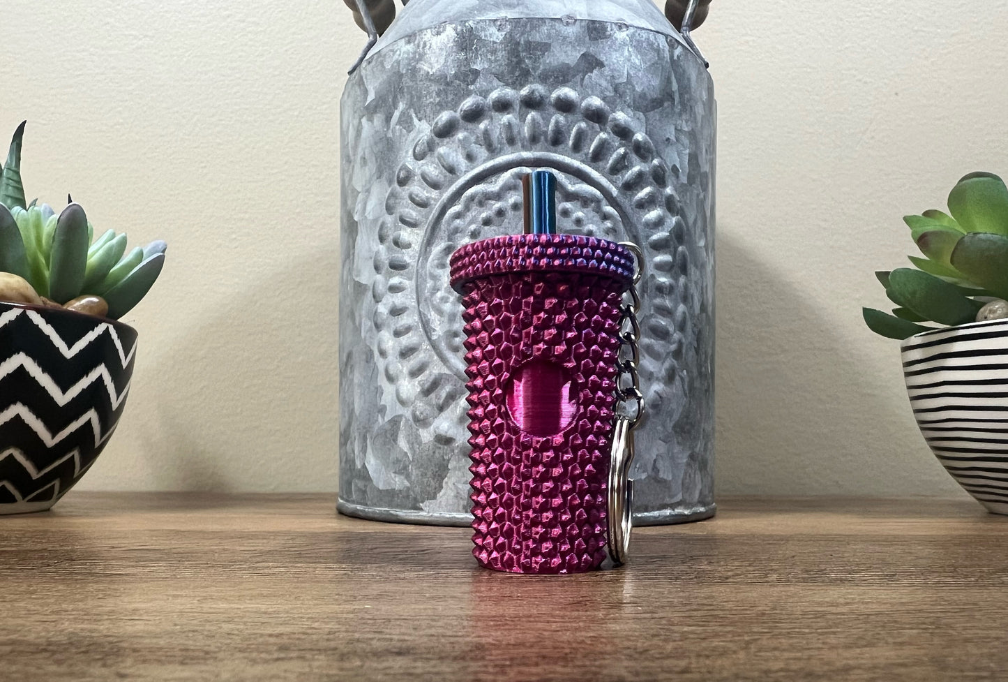 Studded Tumbler Keychains - Slandis Creations LLC