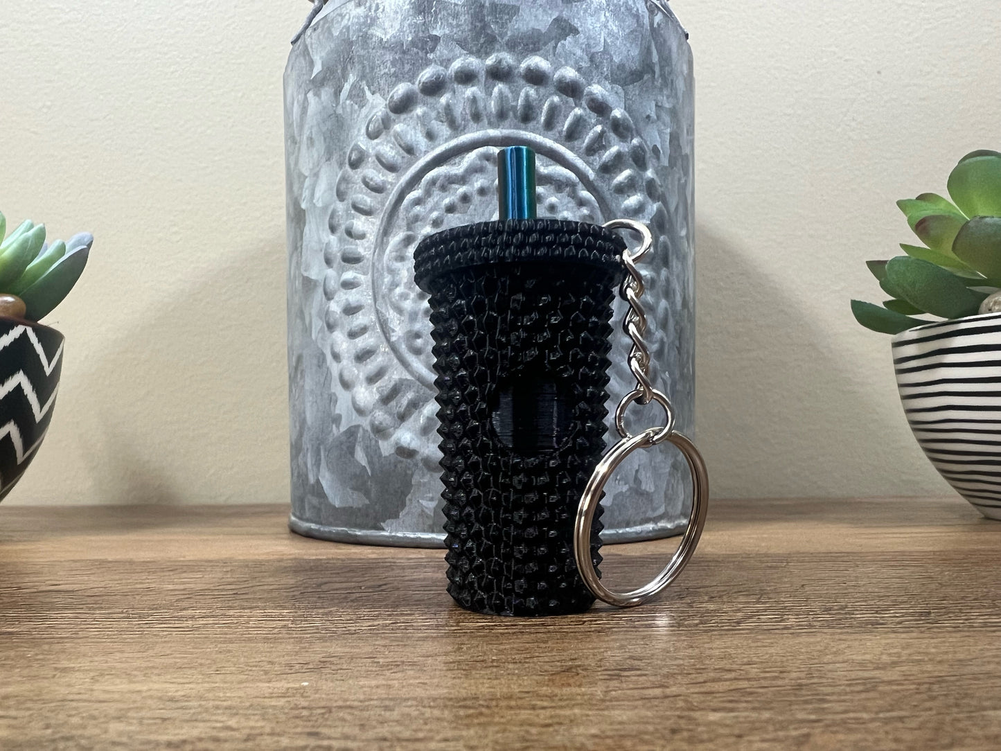 Studded Tumbler Keychains - Slandis Creations LLC