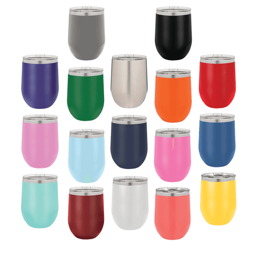 12oz insulated wine glass - Slandis Creations LLC