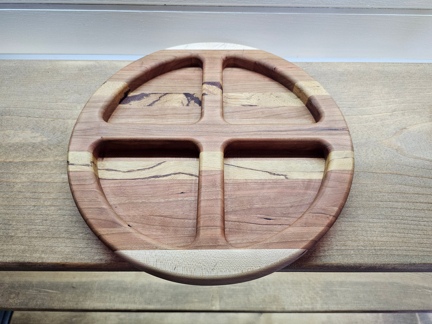 12" wooden serving tray - Slandis Creations LLC
