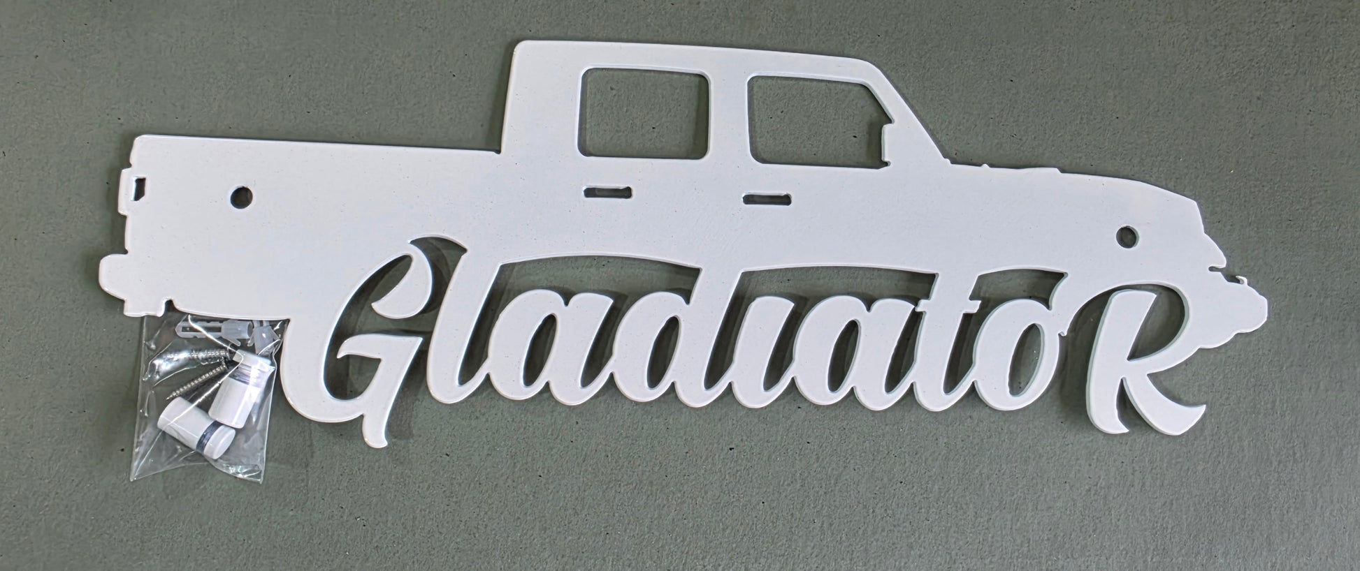 Gladiator metal sign. - Slandis Creations LLC