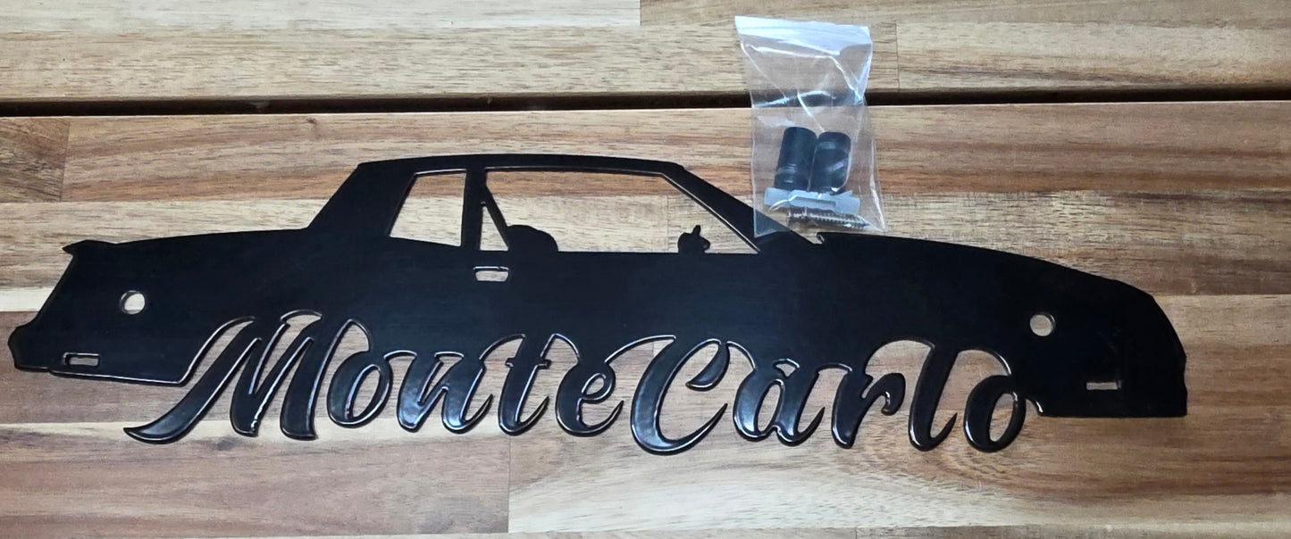 Monte Carlo metal sign - Slandis Creations LLC