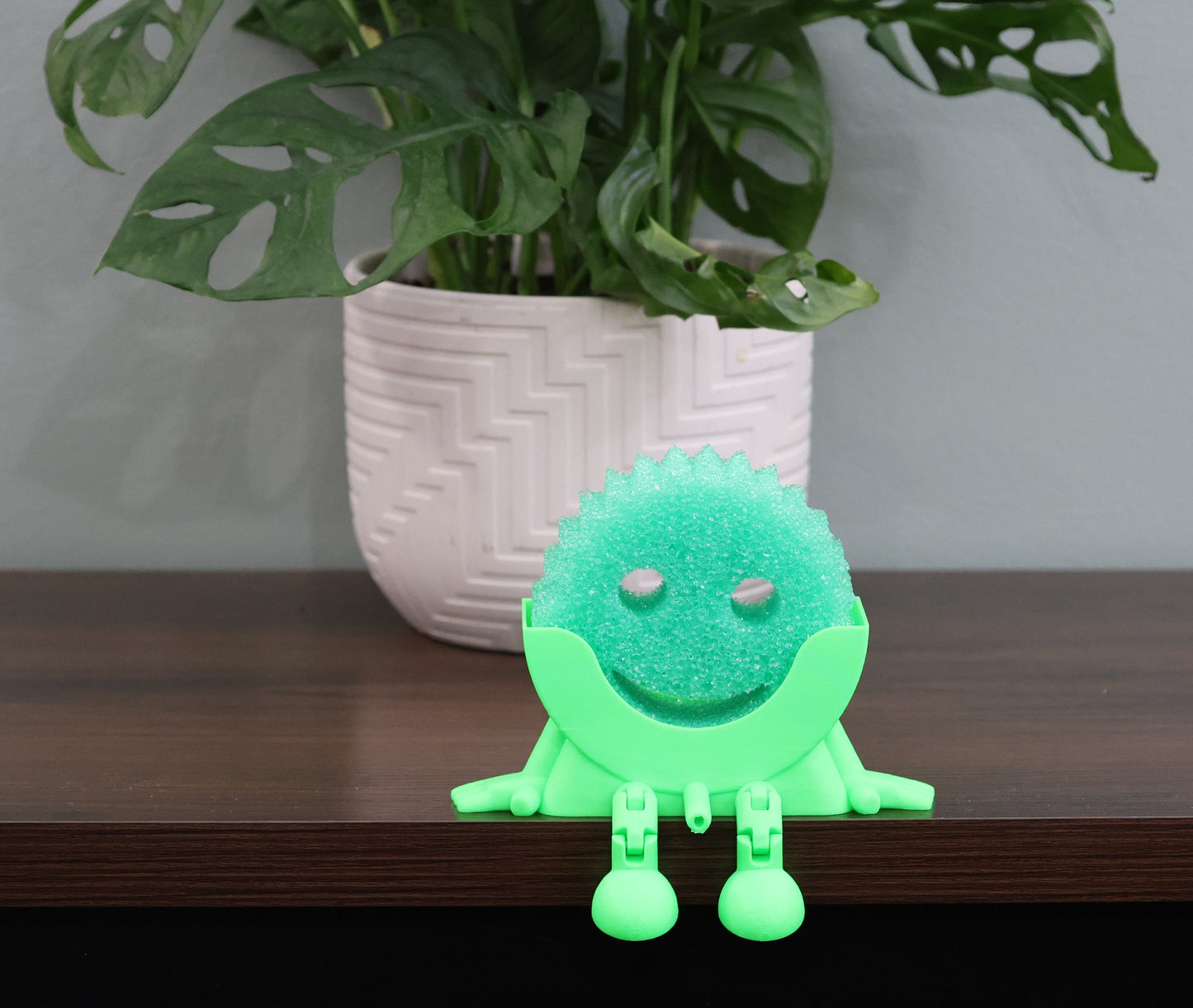 Green sponge holder sponge daddy