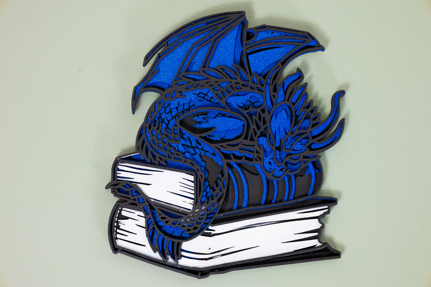 Book dragon wall art