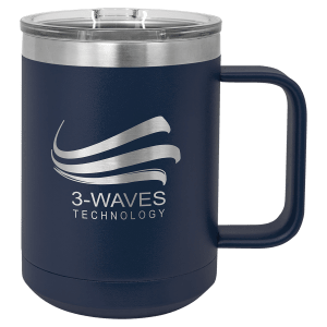 15oz Insulated coffee mugs (customer supplied logo)