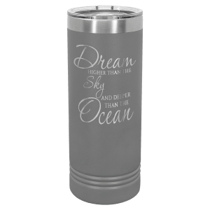 22oz Skinny Tumbler (customer supplied logo)