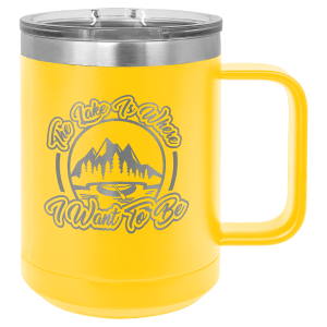 15oz Insulated coffee mugs (customer supplied logo)