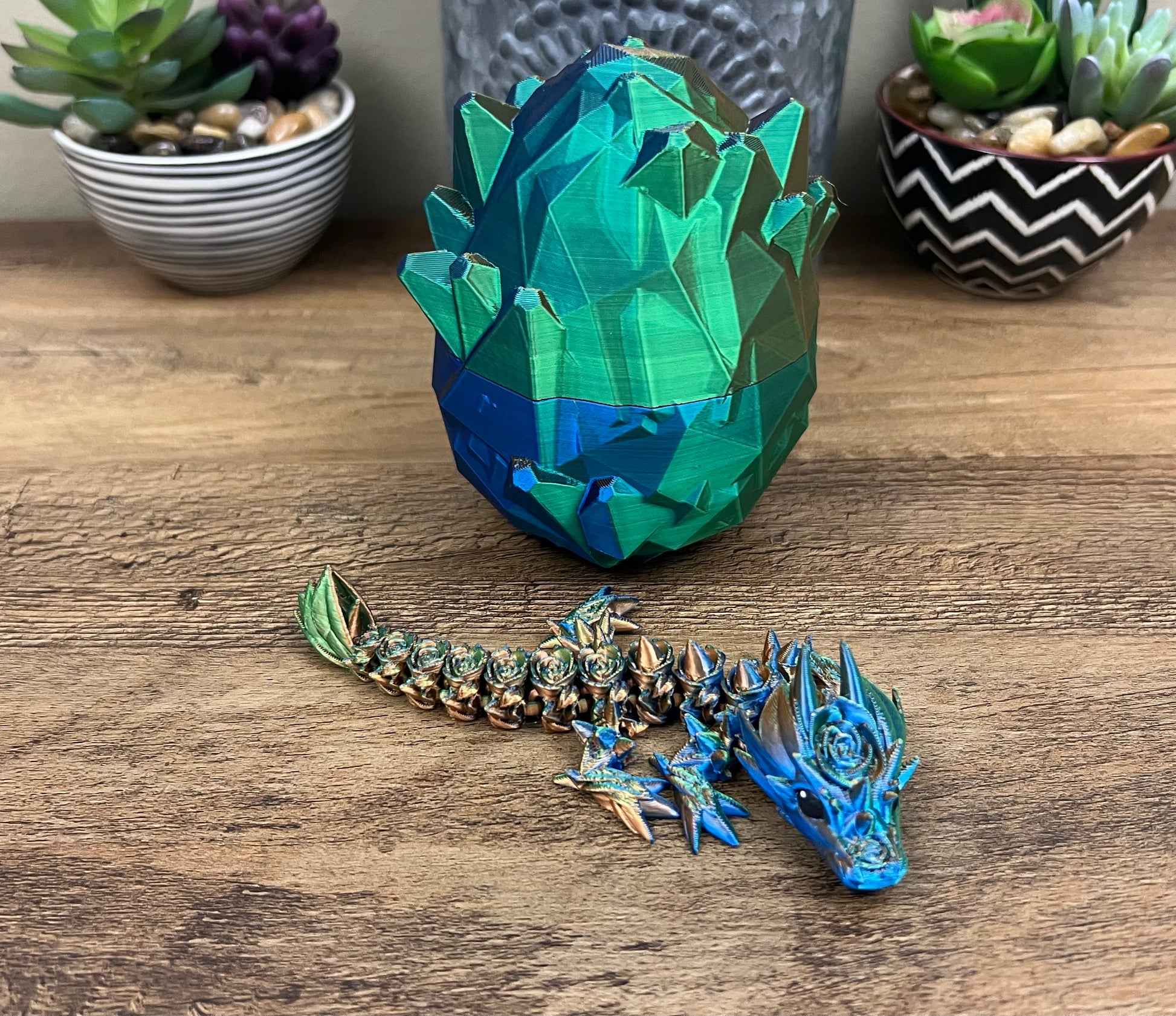 Baby Dragon with Crystal Egg.
