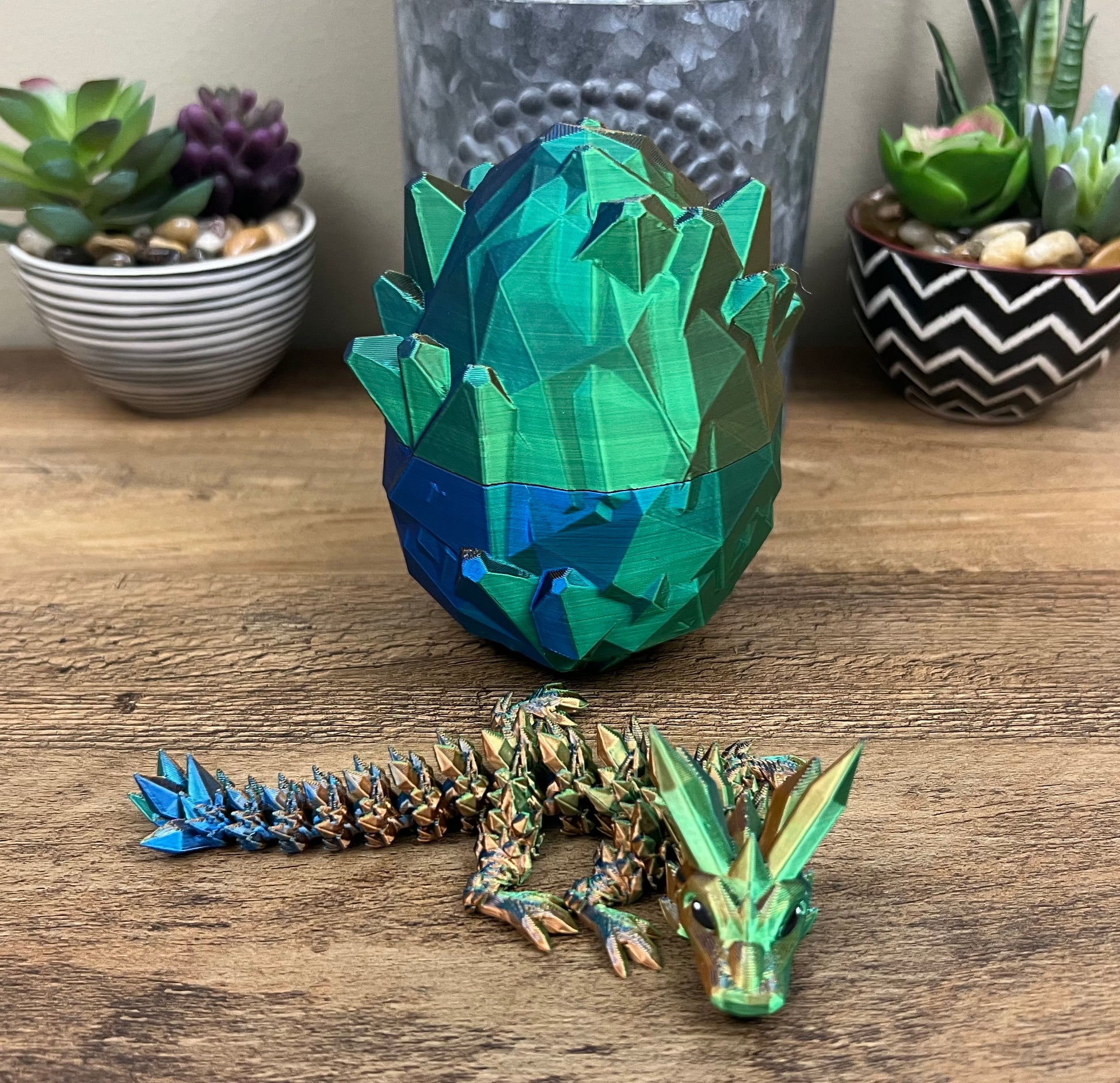 Rhohey Baby Dragons, Dragon Egg, Articulated Baby Crystal Dragon