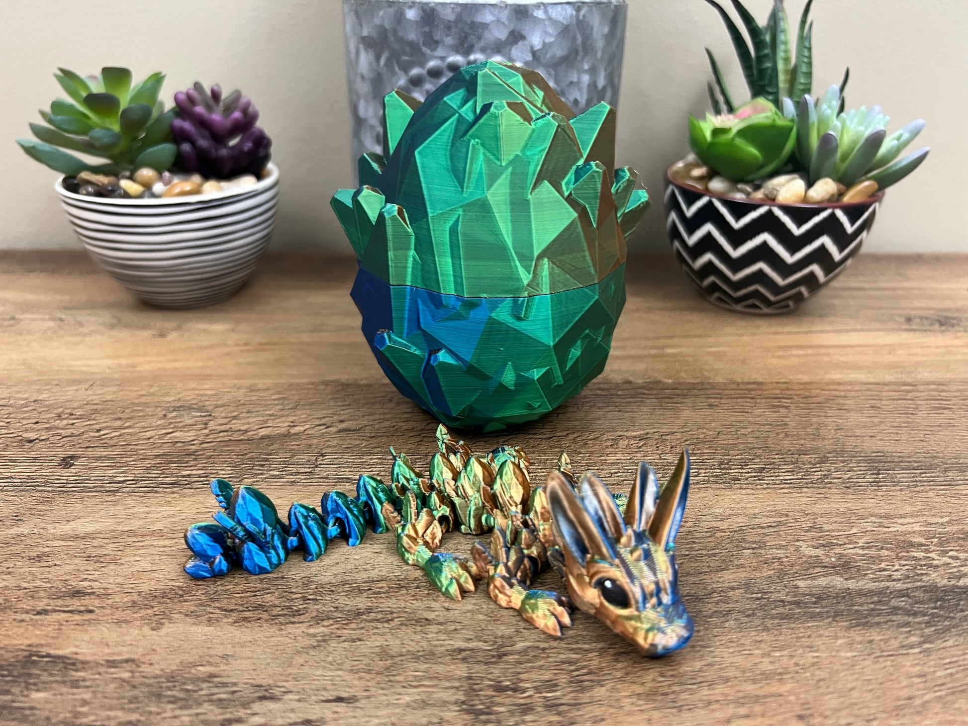 Baby Dragon with Crystal Egg. - Slandis Creations LLC