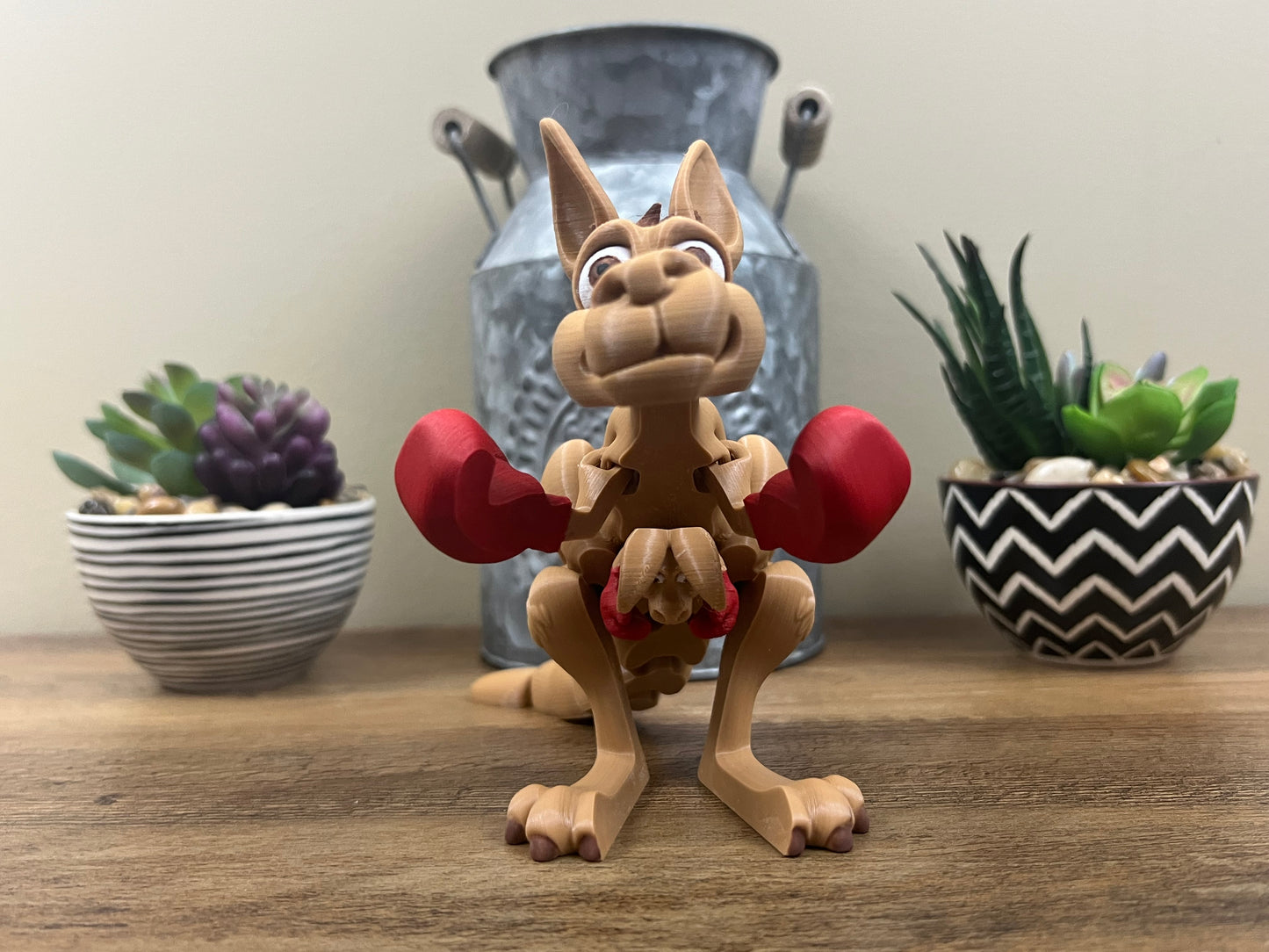 Boxing Kangaroo with Joey - Slandis Creations LLC