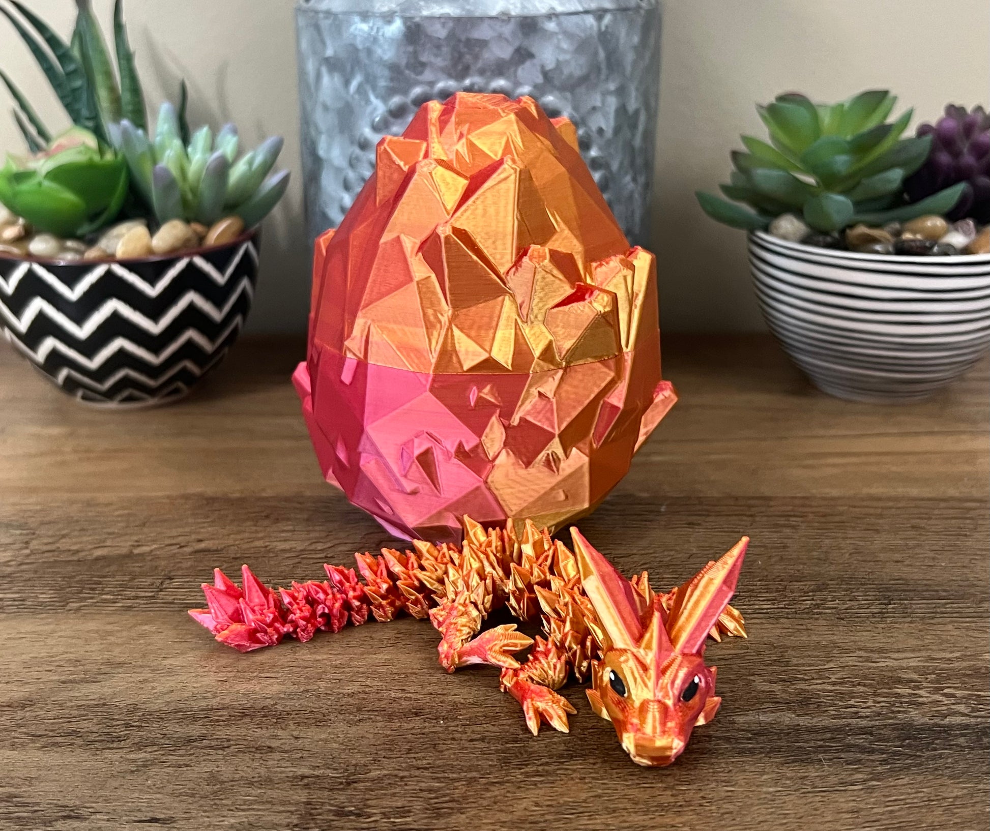 Rhohey Baby Dragons, Dragon Egg, Articulated Baby Crystal Dragon