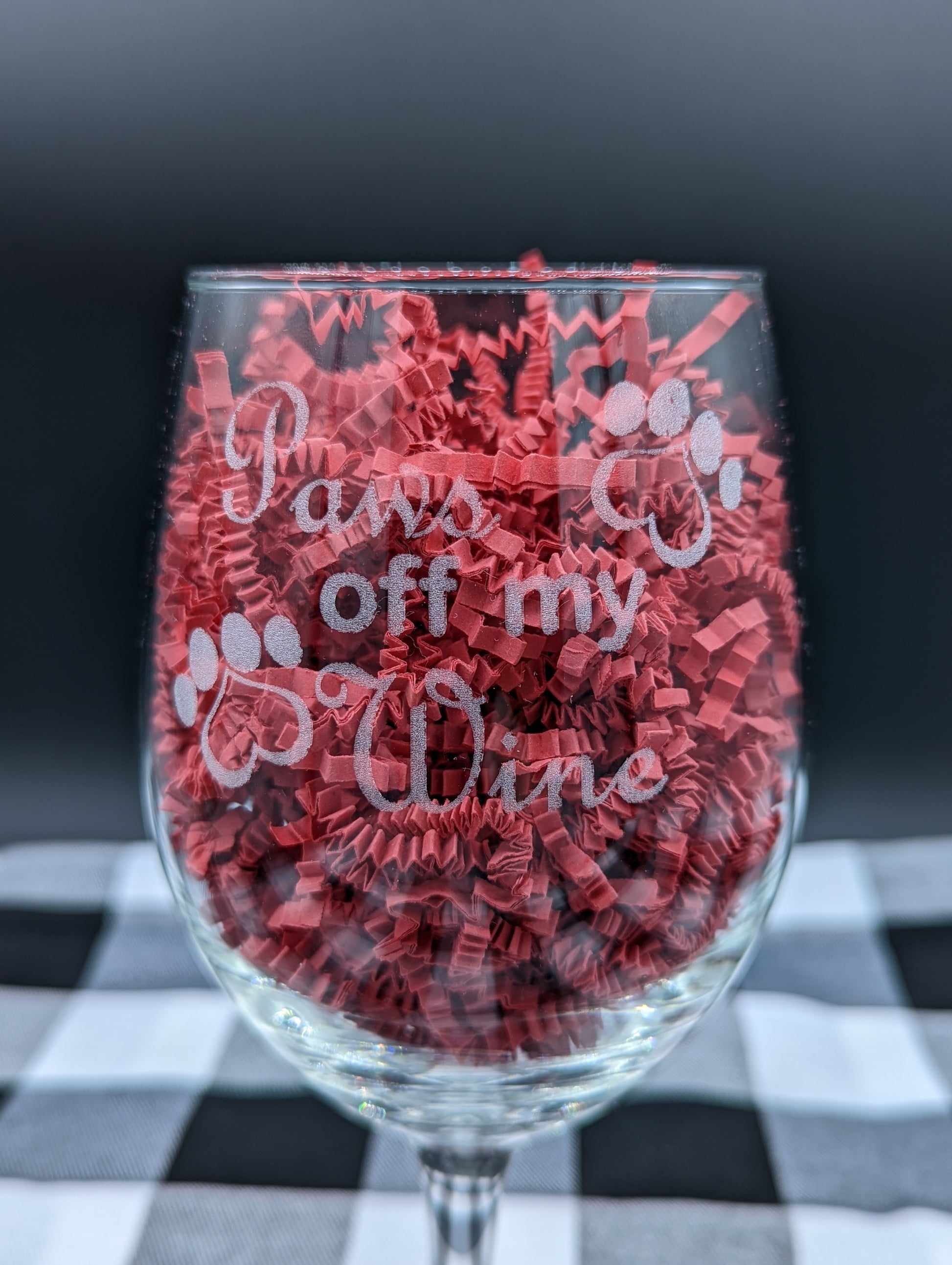 Wine glasses with custom etching. - Slandis Creations LLC